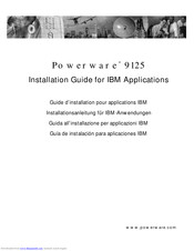 Eaton Powerware 9125 Installationsanleitung
