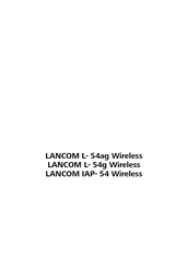 LANCOM IAP- 54 Wireless Bedienungsanleitung