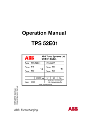ABB Typ TPS 52E01 HT845327 Bedienungsanleitung