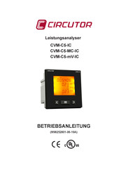 Circutor CVM-C5-MC-IC Betriebsanleitung