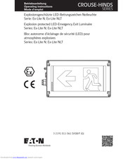 Eaton CROUSE-HINDS Ex-Lite N Serie Betriebsanleitung