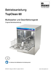 Meiko TopClean 60 Betriebsanleitung