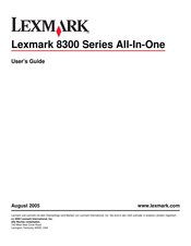 Lexmark 8300 Serie Bedienungsanleitung