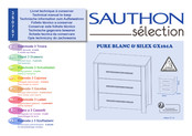 SAUTHON Selection PURE BLANC & SILEX GX161A Montageanleitung