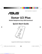 Asus Xonar U3 Plus Kurzanleitung
