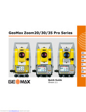 GeoMax Zoom 30 Pro Kurzanleitung