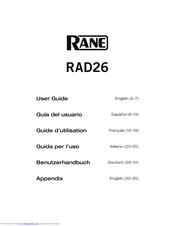 Rane RAD26 Benutzerhandbuch