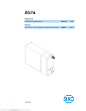 Siko AG24 Originalmontageanleitung