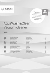 Bosch AquaWash&Clean BWD41720 Gebrauchsanleitung