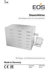 EOS SteamAttrac Montage- Und Gebrauchsanweisung