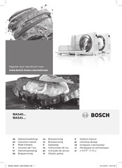 Bosch MAS41 Serie Gebrauchsanleitung