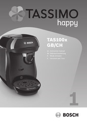 Bosch TASSIMO HAPPY TAS1002GB Gebrauchsanleitung