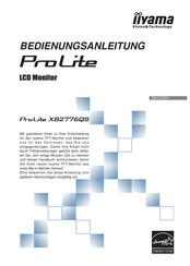 iiyama ProLite XB2776QS Bedienungsanleitung