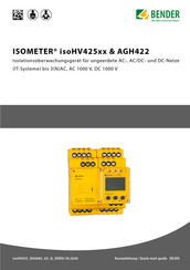 Bender AGH422 Handbuch
