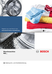 Bosch WA Serie Gebrauchs- Und Aufstellanleitung