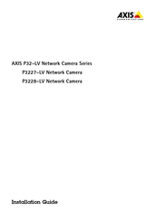 Axis P3228-LV Installationsanleitung