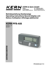 KERN PFB-A08 Betriebsanleitung