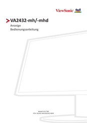 ViewSonic VA2432-MHD Bedienungsanleitung