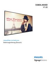 Philips Signage Solutions D-Line 55BDL4050D Bedienungsanleitung