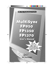 NEC MultiSync FP1370-R Benutzerhandbuch