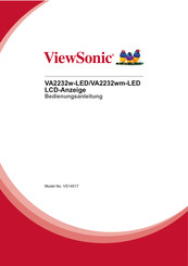 ViewSonic VA2232wm-LED Bedienungsanleitung