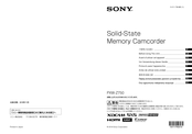 Sony PXW-Z750 Vor Verwendung Dieses Geräts