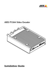 Axis P7304 Installationsanleitung