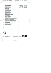 Pro Work OFJ 850E Bedienungsanleitung
