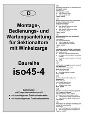 Novoferm iso45-4 Montage-, Bedienungs- Und Wartungsanleitung