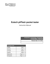 EUTECH INSTRUMENTS pHTestrBNC Handbuch