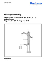 Buderus GA-X Montageanweisung