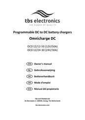 tbs electronics Omnicharge OCD12/24-30 Bedienerhandbuch
