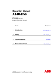 ABB A140-H56 HT595802 Benutzerhandbuch