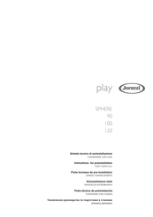 Jacuzzi play SPHERE 90 Vorinstallations-Blatt