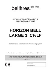 Bellfires HORIZON BELL LARGE 3 CF Installationsvorschrift & Wartungsanleitung