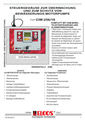 Elcos CIM-256/10 Gebrauchs- Und Wartungsanleitung