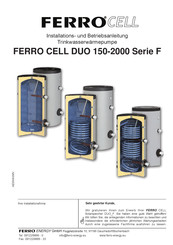 Ferro cell CELL DUO 150 F Installation Und Betriebsanleitung