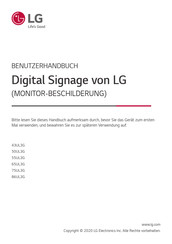 LG Digital Signage 65UL3G Benutzerhandbuch