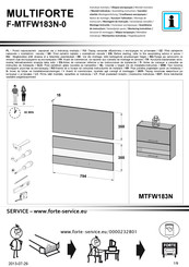 Forte MULTIFORTE F-MTFW183N-0 Montageanleitung