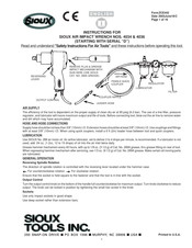 SIOUX D-Serie Anweisungen