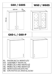 GALA MEBLE G60-L Montageanleitung