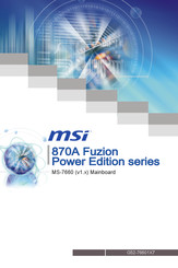 MSI 870A Fuzion Power Edition Serie Handbuch