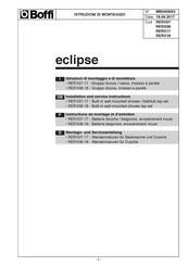Boffi eclipse RERX18 Montage- Und Serviceanleitung