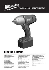 Milwaukee HD18 HIWF Originalbetriebsanleitung