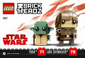 LEGO 41627 BrickHeadz Star Wars Yoda & Luke Skywalker Montageanleitung