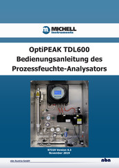 Michell Instruments OptiPEAK TDL600 Bedienungsanleitung