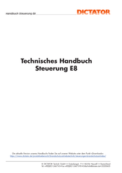 Dictator E8 Technisches Handbuch