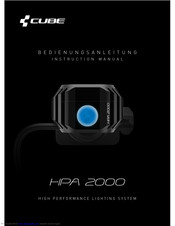Cube HPA 2000 Bedienungsanleitung