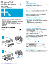 HP MSA1510i Installationsanleitung