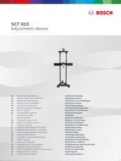 Bosch SCT 815 Originalbetriebsanleitung